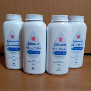 Johnson's Johnson baby powder 4ps.@ shaker type 180gx4ps.@ Johnson sika roll heaven . flour the smallest .. new goods unused goods 4 pcs set 