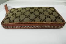 ◎ GUCCI グッチ GGキャンパス ラウンドファスナー 長財布 / 262018 / 327-64_画像2