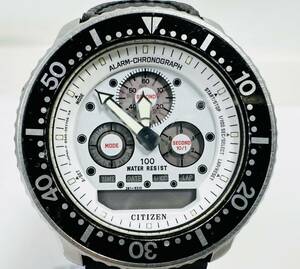 β CITIZEN シチズン デジアナ ジェットダイバー 8946-085604 クォーツ メンズ 腕時計 ビンテージ/260388/35-38