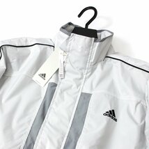 新品 adidas アディダス ゴルフにお勧め ジャケット ブルゾン L ジップアップ スリーストライプス スポーツ ウェア グレー 春 ◆CN1920A_画像5