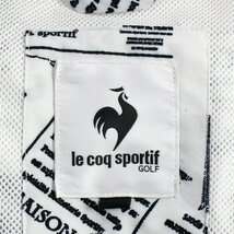 新品 ルコック ゴルフ 耐久撥水 ジップアップ ジャケット L 白 le coq sportif GOLF ストレッチ ブルゾン ウェア 総柄 ◆SJ1358F_画像9