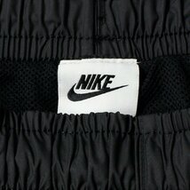 新品 NIKE ナイキ ウーブン トラックパンツ XL 裏地メッシュ ジョガーパンツ メンズ ボトムス ビッグロゴ 刺繍 黒 ブラック ◆CS2075B_画像9