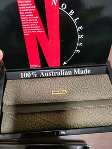 送料無料　レア　カンガルー革未使用品　NOBBLESS　一点限り　オーストラリア製　長財布　箱付き
