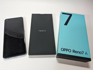 【新品同様 SIMフリー 白ロム 】OPPO Reno 7 A CPH2353 ドリームブルー 6GB/128GB