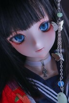 金魚 DDH-09 セミホワイト ソフビ盛りカスタムヘッド＋レジンアイ(難あり)_画像1