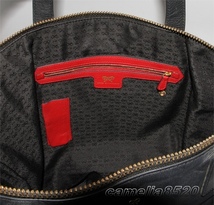 アニヤハインドマーチ Anya Hindmarch Nevis トートバッグ ハンドバッグ ショルダー 黒 ブラック レザー 中古 美品 AB7220_画像5