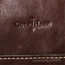 Cole Haan コールハーン A11059 ビジネス バッグ 書類鞄 ブリーフケース トート 2way 通勤 出張 ダークブラウン レザー インド製 中古 美品_画像4