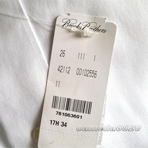 BROOKS BROTHERS ブルックスブラザーズ MADISON 長袖シャツ ホワイト 17.5 / 34 サイズ XXL マレーシア製 未使用 取り外し可能な襟が3枚付_画像7