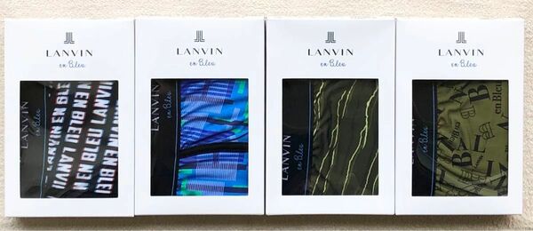 Lanvin en Bleu ボクサーパンツ Ｌサイズ ローライズ＆前開き 日本製 4枚セット