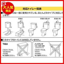 ★パターン(種類):単品★ SANEI トイレ部品 万能ロータンクボールタップ スリムタップ マルチタイプ 節水効果 V56-5X-13_画像7