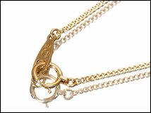 1円～【ジュエリー極】高島屋Jewelry フラワーデザイン！天然ラピスラズリ＆ダイヤ0.10ct 高級K18YGネックレス k8387oklm【送料無料】_画像3