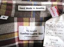 Gambert custom Shirt ギャンバート カスタムシャツ×ジャーナルスタンダード　フランネルチェックシャツ　M　アメリカ製_画像4