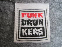 PUNK DRUNKERS パンクドランカーズ　プリント　ベースボールTシャツ　７分　L グレー系_画像3