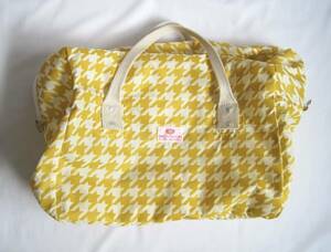 BAG'n' NOUN バッグンナウン　ナイロン　ボストンバッグ　千鳥格子　ナイロンマフィンミニ