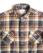 Gambert custom Shirt ギャンバート カスタムシャツ×ジャーナルスタンダード　フランネルチェックシャツ　M　アメリカ製_画像2