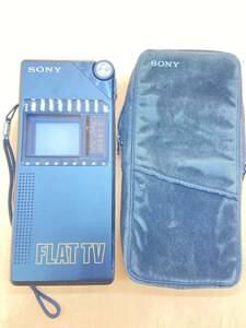 C197［動作未確認品］SONY 白黒テレビ　FLAT TV FD-200 トリニトロン管　レトロ　82年製　