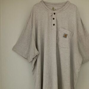 90s Carhartt カーハート ヘンリーネック 半袖 Tシャツ　US古着