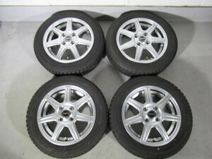 ★激安即決★ 中古スタッドレス＆ホイール 4本セット YOKOHAMA iceGUARD iG60 155/65R14 75Q 2022年製 14×4.5J 100/4H+45 73Φ Y00128