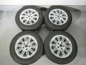 ★激安即決★ 中古スタッドレス＆ホイール 4本セット DUNLOP WINTERMAXX ＷＭ02 195/65R15 91Q 2022年製 15×6J 114.3/5H+45 73Φ Y00131