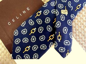 *RB0243*[peiz Lee metal fittings pattern ] Celine [ beautiful goods ] necktie 