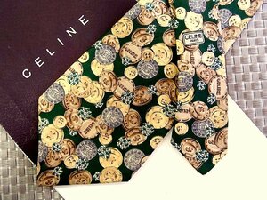 *RB0262*[ button Logo go in pattern ] Celine [ beautiful goods ] necktie 