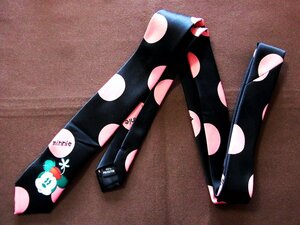 *kB0259*[ Disney ] Mickey Mouse minnie polka dot [ beautiful goods ] small necktie 
