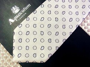 !33800D! condition staple product [ embroidery peiz Lee pattern ] Aquascutum [Aquascutum] necktie 