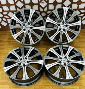 中古 LEHRMEISTER レアマイスター DOUBLE FACE 19x8J +45 5H 114.3 19インチ アルミホイール 4本セット