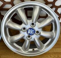 ダイハツ純正 ミニライト MINILITE 15インチ アルミホイール 4本 15x4.5J＋45 PCD100 4穴 軽自動車　_画像4