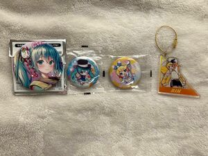 VOCALOID 初音ミク 鏡音リン 缶バッジ アクキー まとめ売り