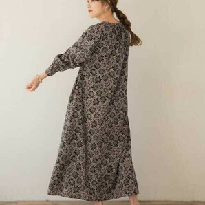 【即決】美品*アーバンリサーチ｜大人きれいめ♪花柄ラグランワンピース（ITEMS URBAN RESEARCH）の画像3