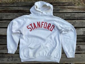 スウェットパーカー ラッセル Russell 金タグ STANFORD 白 S Made in U.S.A.