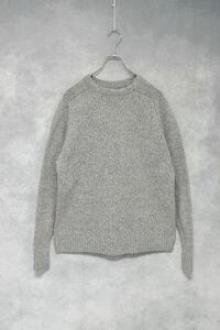 【 杢グレーニット 】コットンニット / size s (about m) / 90s 90年代 cotton knit サドルショルダー