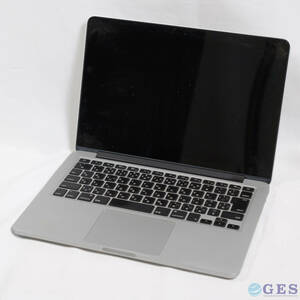 【MbP-J12】MacBook Pro A1502 EMC2875 2014 Intel Core i5-4278U 2.6GHz SSDなし RAM16GB ACアダプターなし【ジャンク品・現状品】