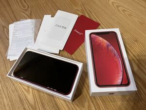 iPhone XR SIMフリー レッド　64GB パッテリー80%