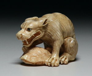 [ сердце ]k173 мамонт netsuke .. черепаха 