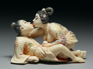 [ сердце ]k342 мамонт netsuke мир . хвастаться![ картина в жанре укиё. высшее .* гравюры эротического характера ]