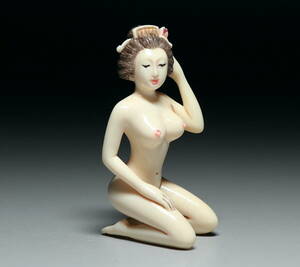 [ heart ]k066 mammoth netsuke beautiful!..