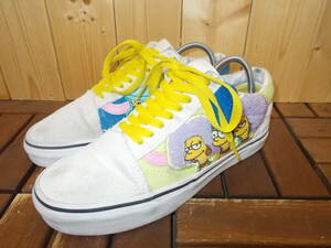 a1069◆VANS × the SIMPSONS コラボ スニーカー◆24.5cm 721356 スウェード バンズ × シンプソンズ スニーカー シューズ 靴 6C