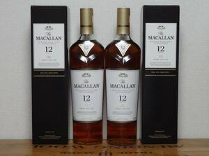 送料無料 ◆ The MACALLAN ザ・マッカラン シェリーオークカスク12年 ２本セット