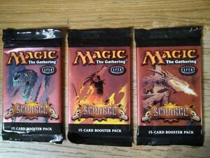 MTG Magic * The *gya The ring s car ji(SCOURGE) unopened 3 pack set 