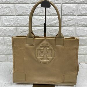 Tory Burch トリーバーチ　スクエアバッグ ストロー デカロゴ トートバッグ　ハンドバッグ　レディース　A4 