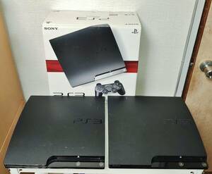 SONY　PS３本体　２台まとめて　箱１個付き　CECH-2500A / CECH-2000A 【封印有り・通電確認済み・ジャンク扱い】