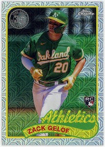 ATHLETICS一塁▲ZACK GELOF最新2024 TOPPS1シルバーパックリフ1989 DESIGN RC!