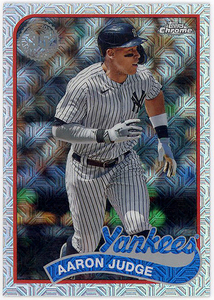 YANKEES外野▲AARON JUDGE最新2024 TOPPS1シルバーパックリフ1989 DESIGN!