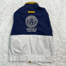 【ヴィンテージ】VERSACE JEANS COUTURE ヴェルサーチ ジーンズ ロゴ ジップ ジャケット ブルゾン_画像2