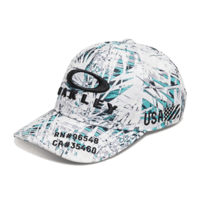 【定価4,620円】オークリー ゴルフ キャップ (FOS901712-186 WhitePrint) OAKLEY FIXED CAP 24.0 新品値札付 2024新作【OAKLEY正規品】