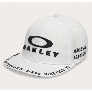 【定価4,620円】オークリー ゴルフ キャップ (FOS901713-100 WHITE) OAKLEY FLAT BRIM CAP 24.0 新品値札付 2024新作【OAKLEY正規品】