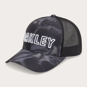 【定価4,620円】オークリー ゴルフ キャップ (FOS901718-00G Black Print) Oakley Mesh Cap 24.0 新品値札付 2024新作【OAKLEY正規品】