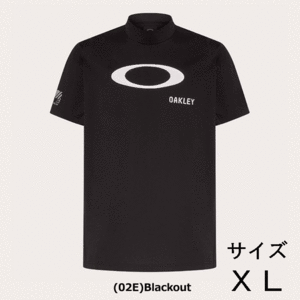 【定価9,350円】オークリー ゴルフ モックネックシャツ (FOA406524-02E JPN：XL) Ellipse Logo Mock 新品値札付 2024新作【OAKLEY正規品】 